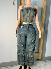 Focus On Me Cargo Pant Set