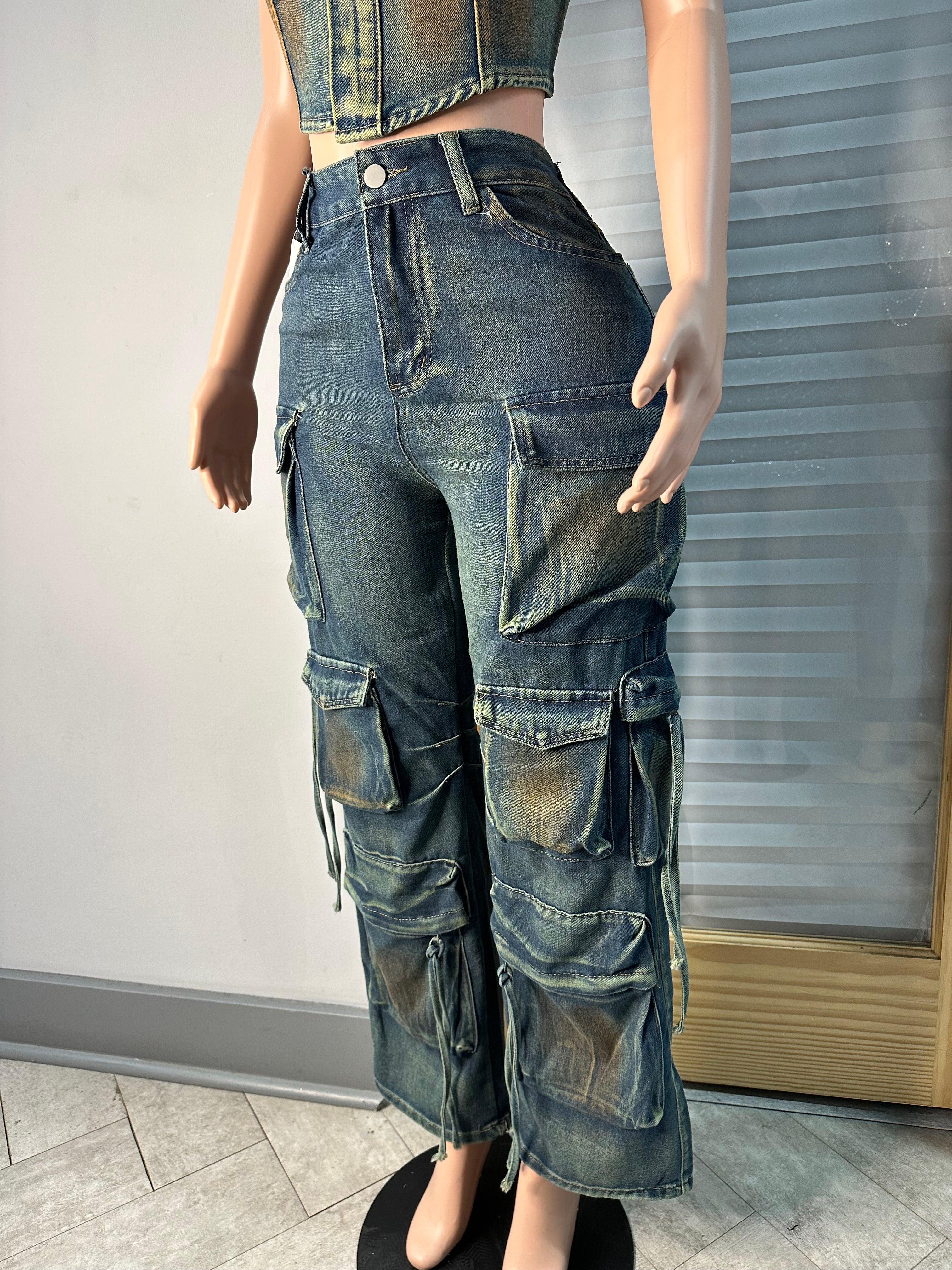 Focus On Me Cargo Pant Set