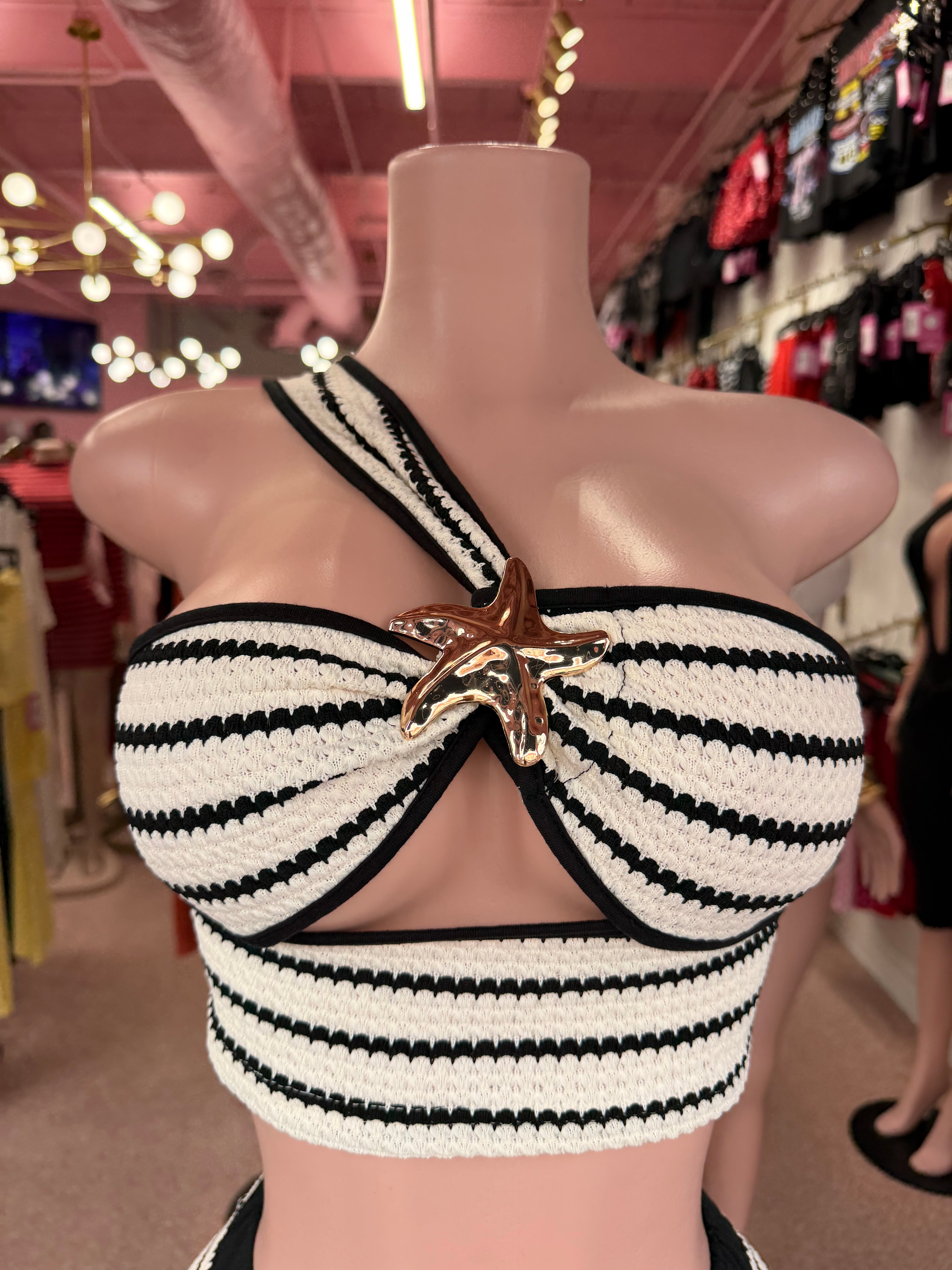 Star Of The Shore Short Set – Black/White