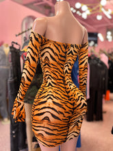 Caged Animal Ruched Dress