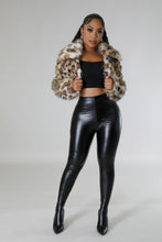 Luxe Leopard Print Faux Fur Jacket