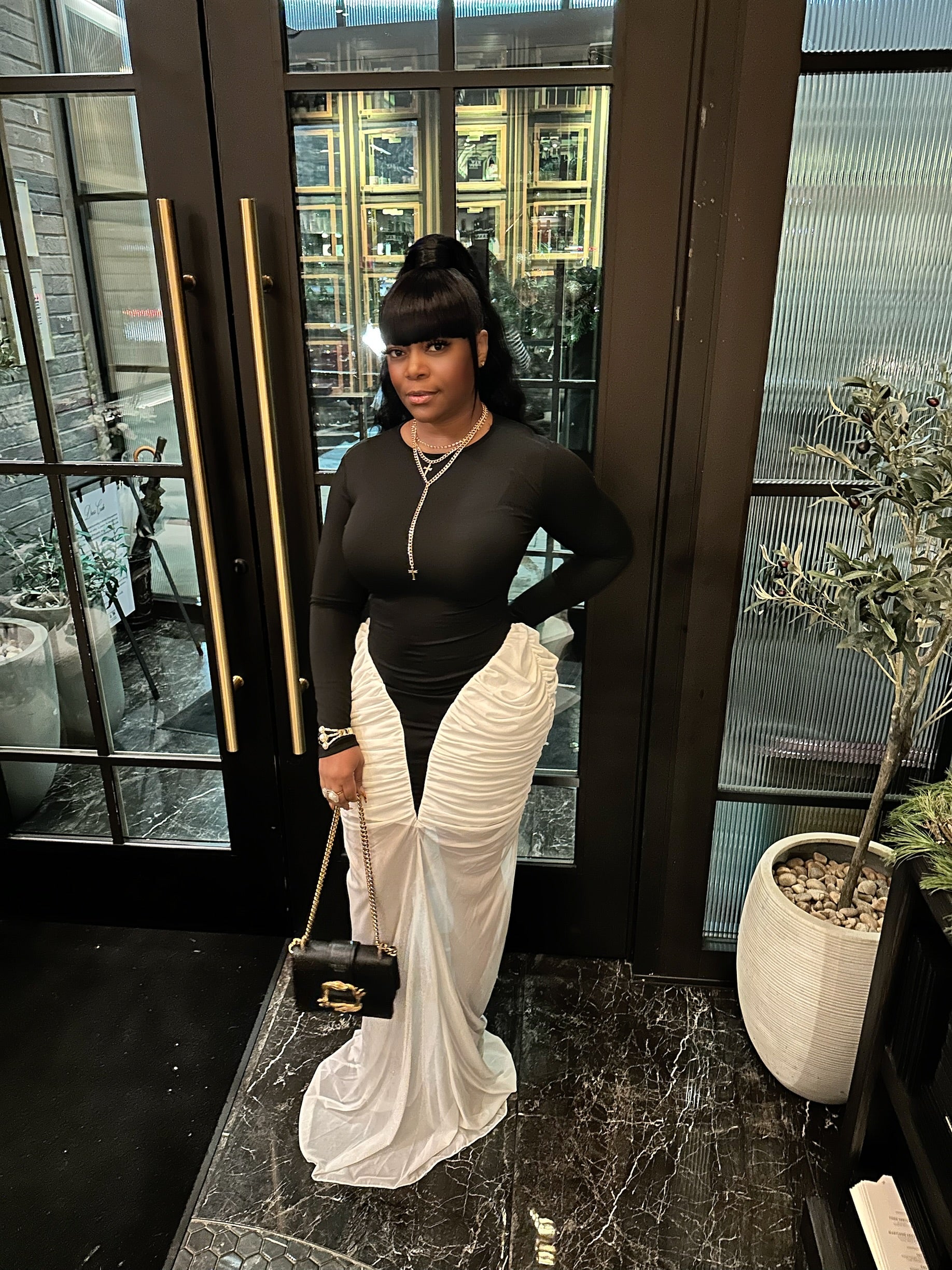 Maison Muse Dress – Black & White