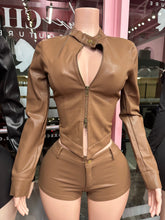 PU Executive Edge Moto Jacket & Short Set