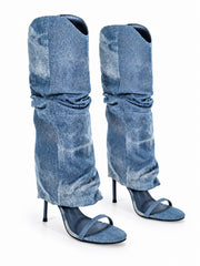 Jean Therapy Slouch Boots – Blue