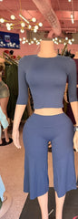 Casually Expensive Gaucho Set – Black / Navy