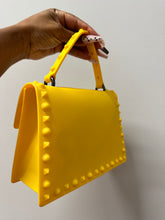 Studded Clutch- Yellow