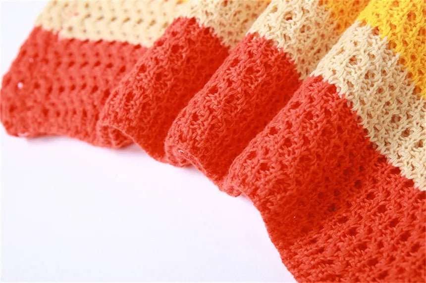 Starburst Knitted Dress- Multi