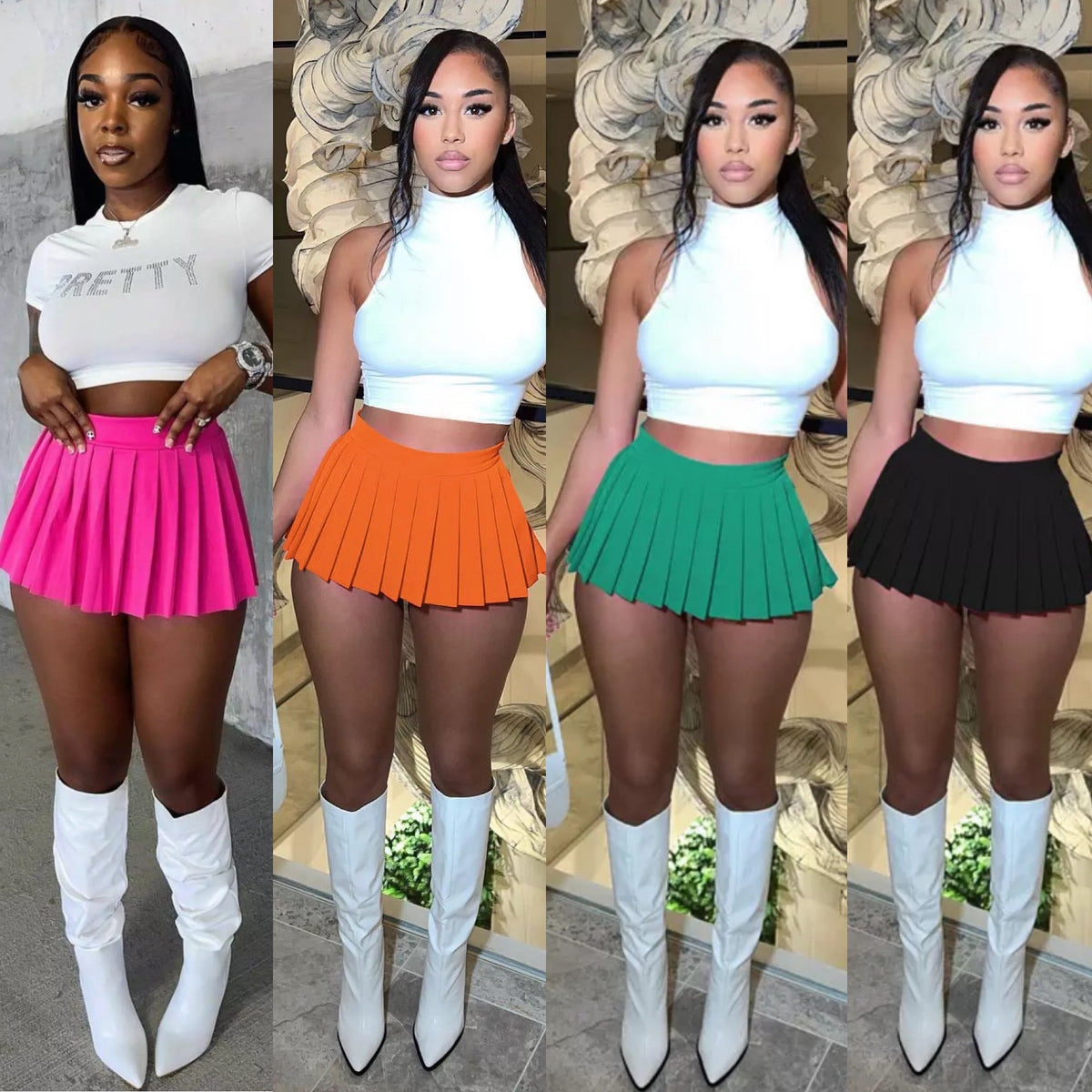 Court Pleated Mini Skirt main image 0