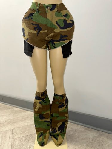 Camo Shorts & Boot Covers