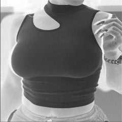 Mel Crop Top- Black