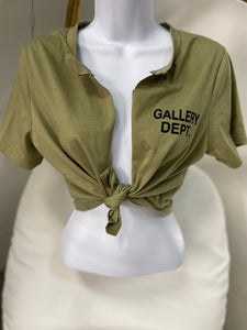 G Department Graphic Top- Olive