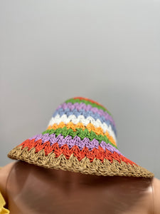 Straw Fisherman Bucket Hat