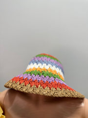 Straw Fisherman Bucket Hat