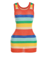 Starburst Knitted Dress- Multi