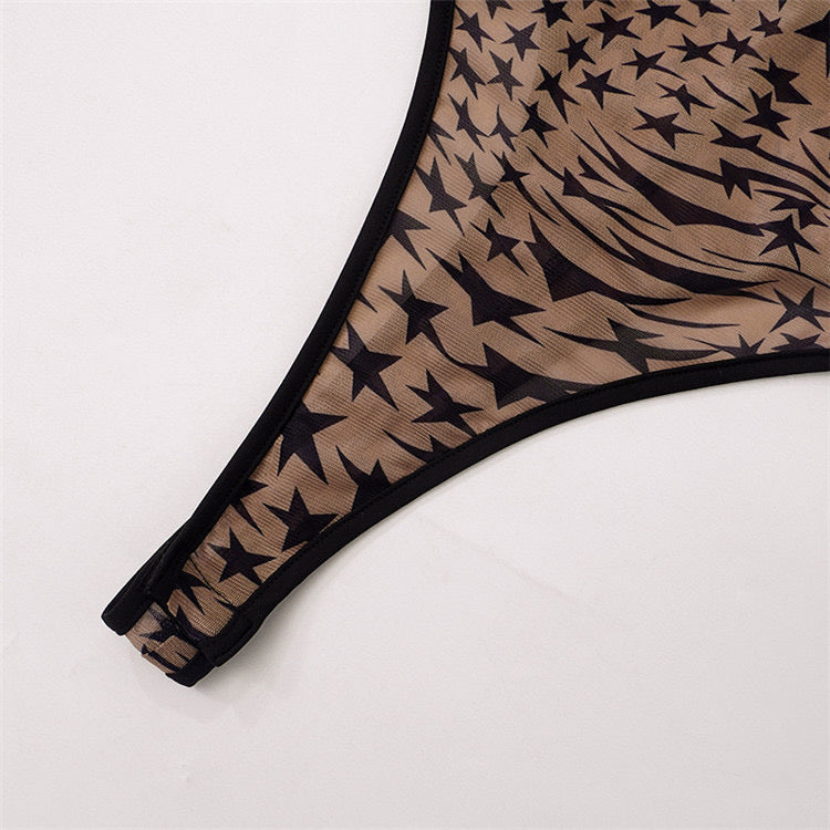 Rich Gal Bodysuit Legging Set- Black