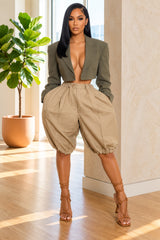 Rich Girl Errands Balloon Shorts – Khaki