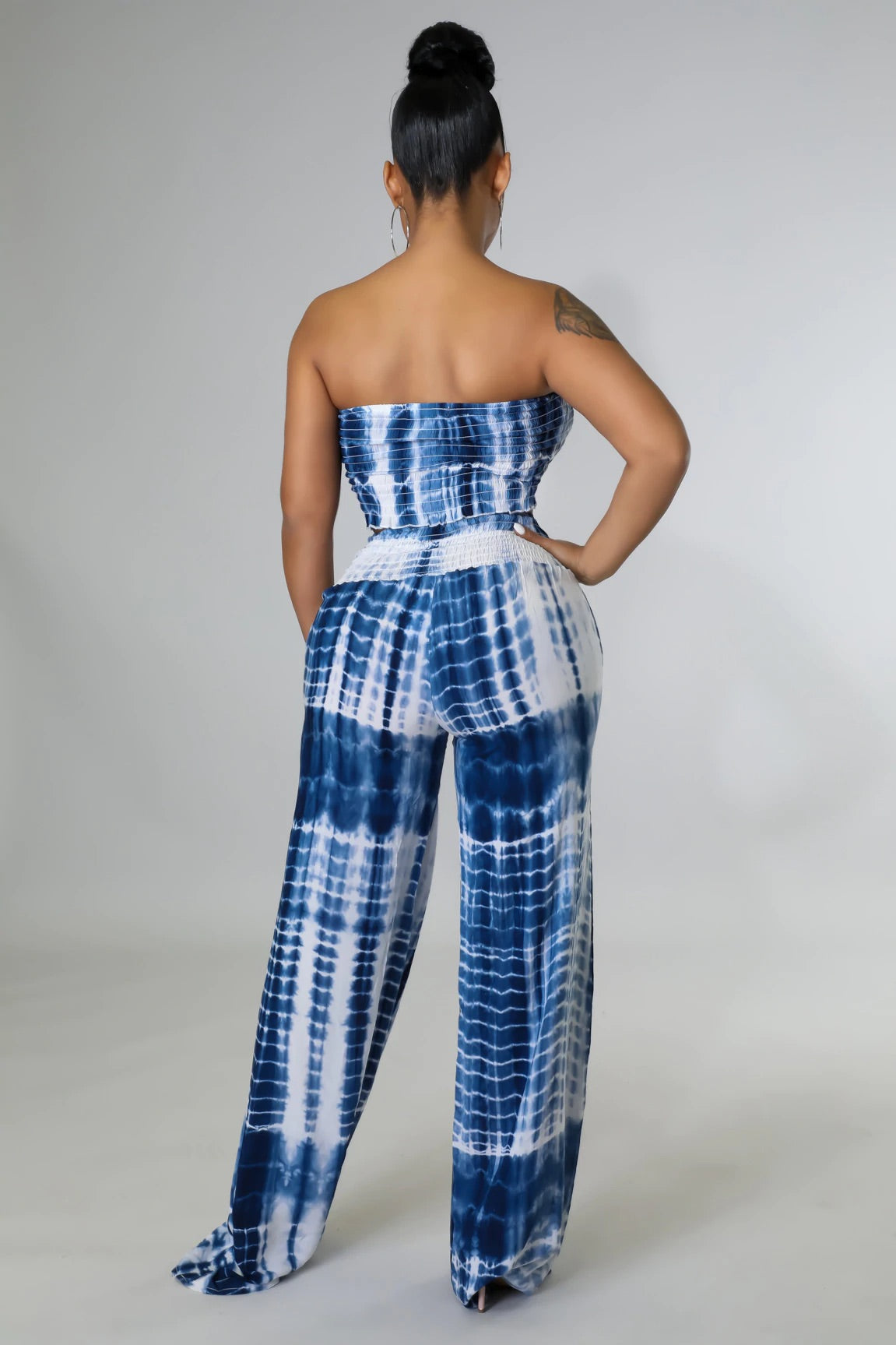 Deep Blue Sea Pant Set- Blue