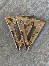 Triangle Hoop Earring- Gold