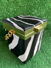 Tiger Mini Box Bag- Black/White