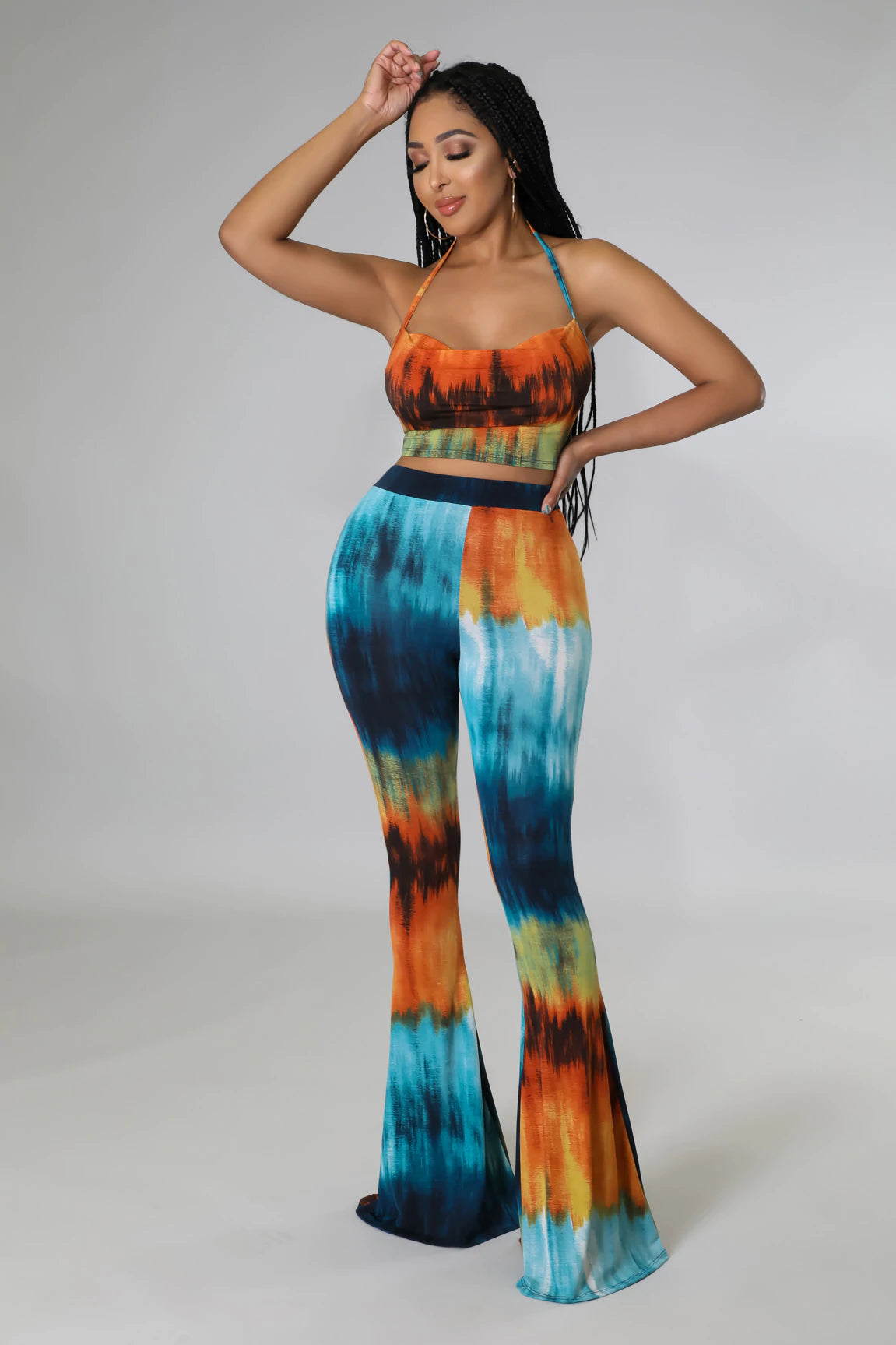 True Story Tie Dye Pant Set- Multi