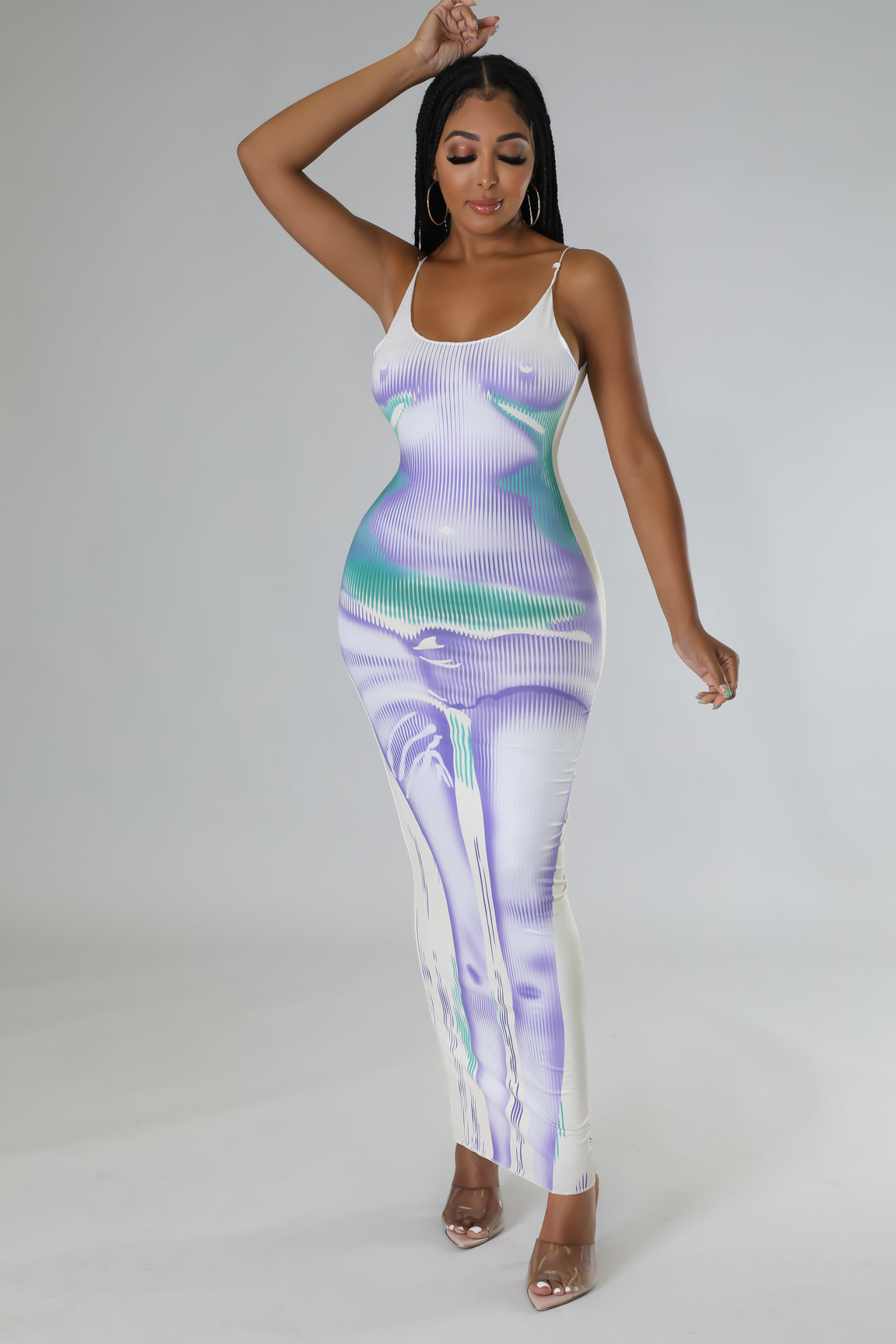 Summer Body Dress- Purple