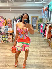 In The Mix Cami Dress- Multi