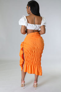 Little Miss Pretty Skirt- Orange