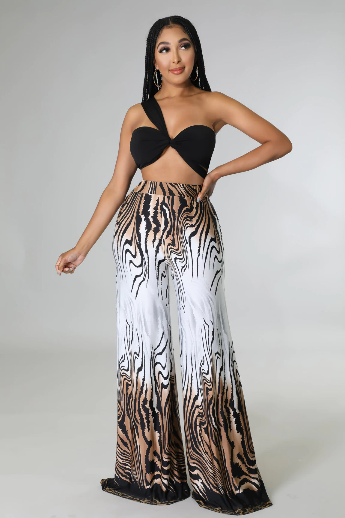 Safari Pant Set- Brown Multi