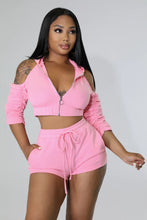 Pink Attraction Shorts Set- Pink