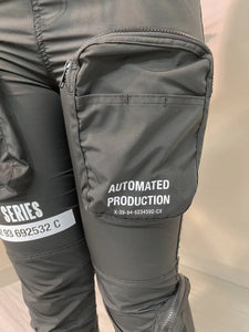 Automated Cargo Jogger Pants- Black