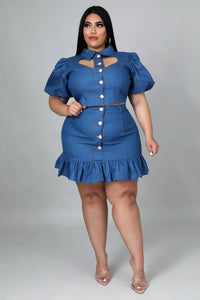 Ms. Cutie Skirt Set- Denim