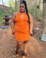 Keep Me Posted Dress-Orange