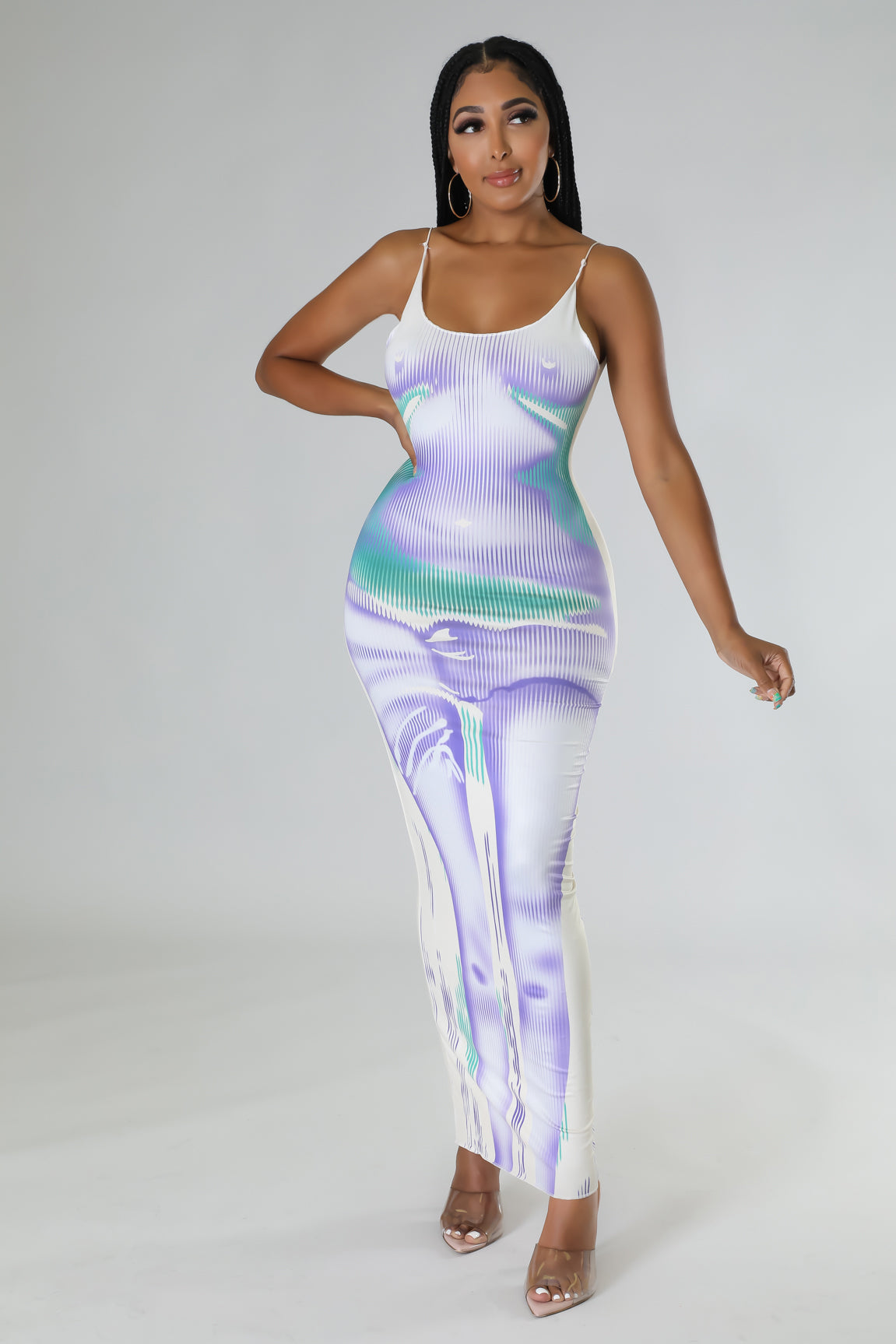 Summer Body Dress- Purple