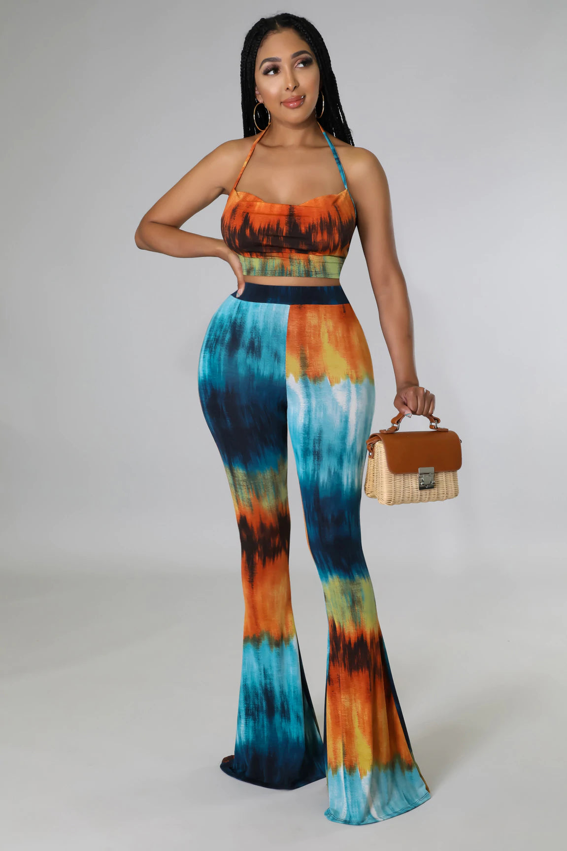 True Story Tie Dye Pant Set- Multi