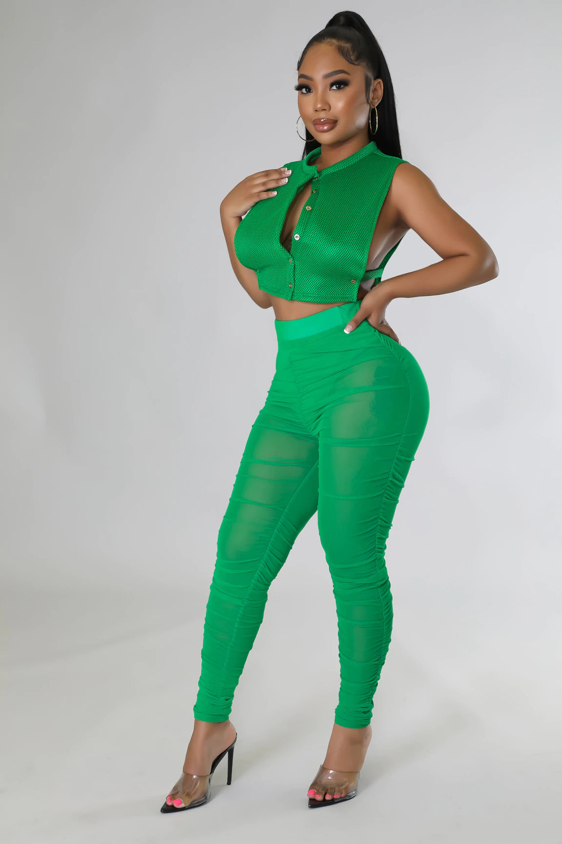 No Distractions Legging Set- Green