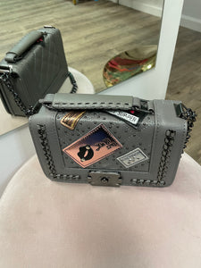 Chain Detail Bag- Gray