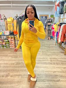 Pretty Luxechic Tracksuit- Yellow