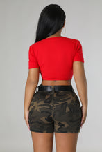 *Pre-Order* Cross Em Out Top- Red