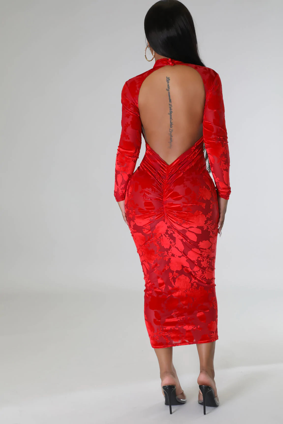 V Day Nights Dress- Red