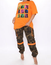 Camo Jogger Pants- Camo/Orange