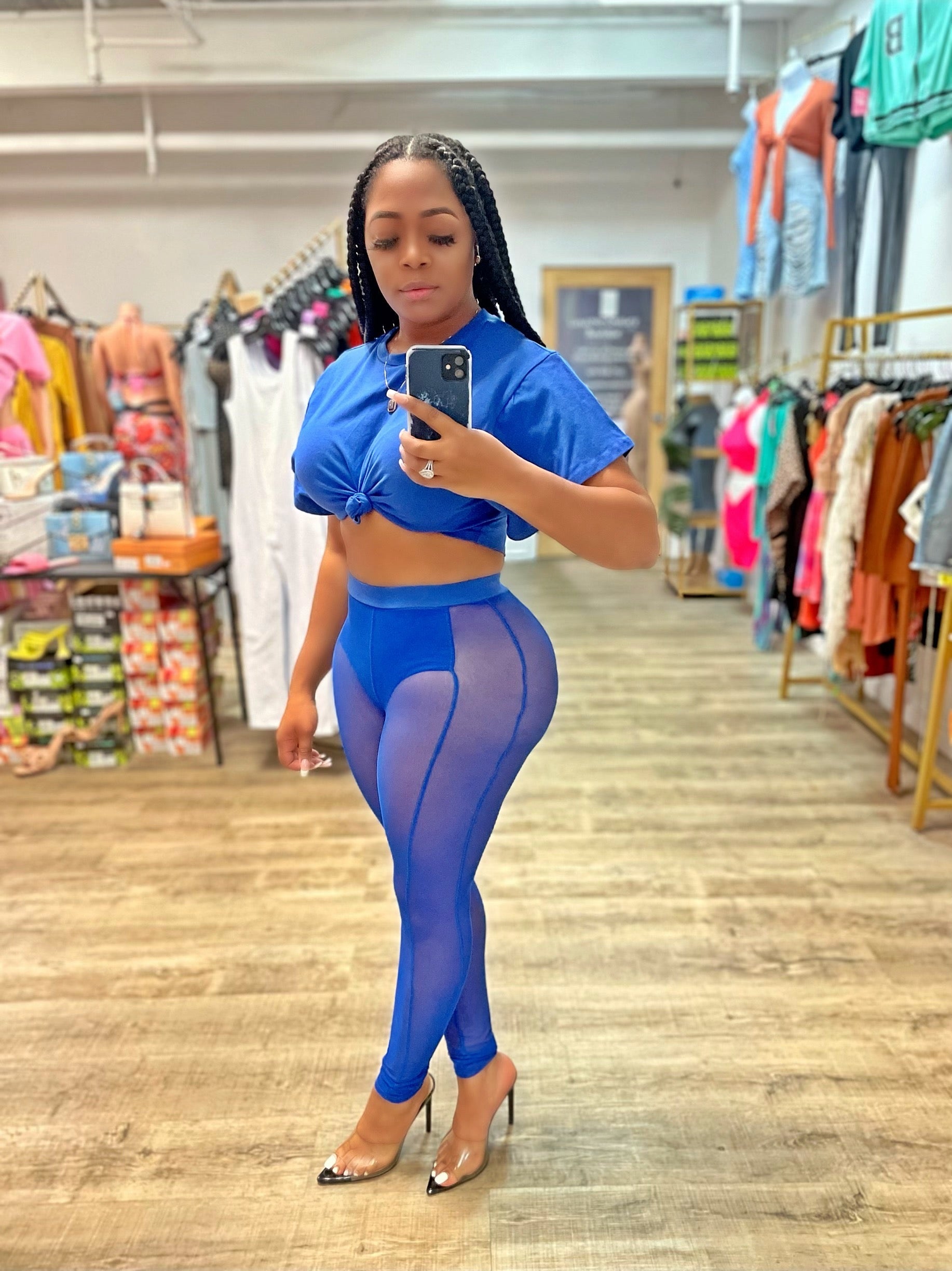 *Restock* Got What You Need Pant Set- Blue