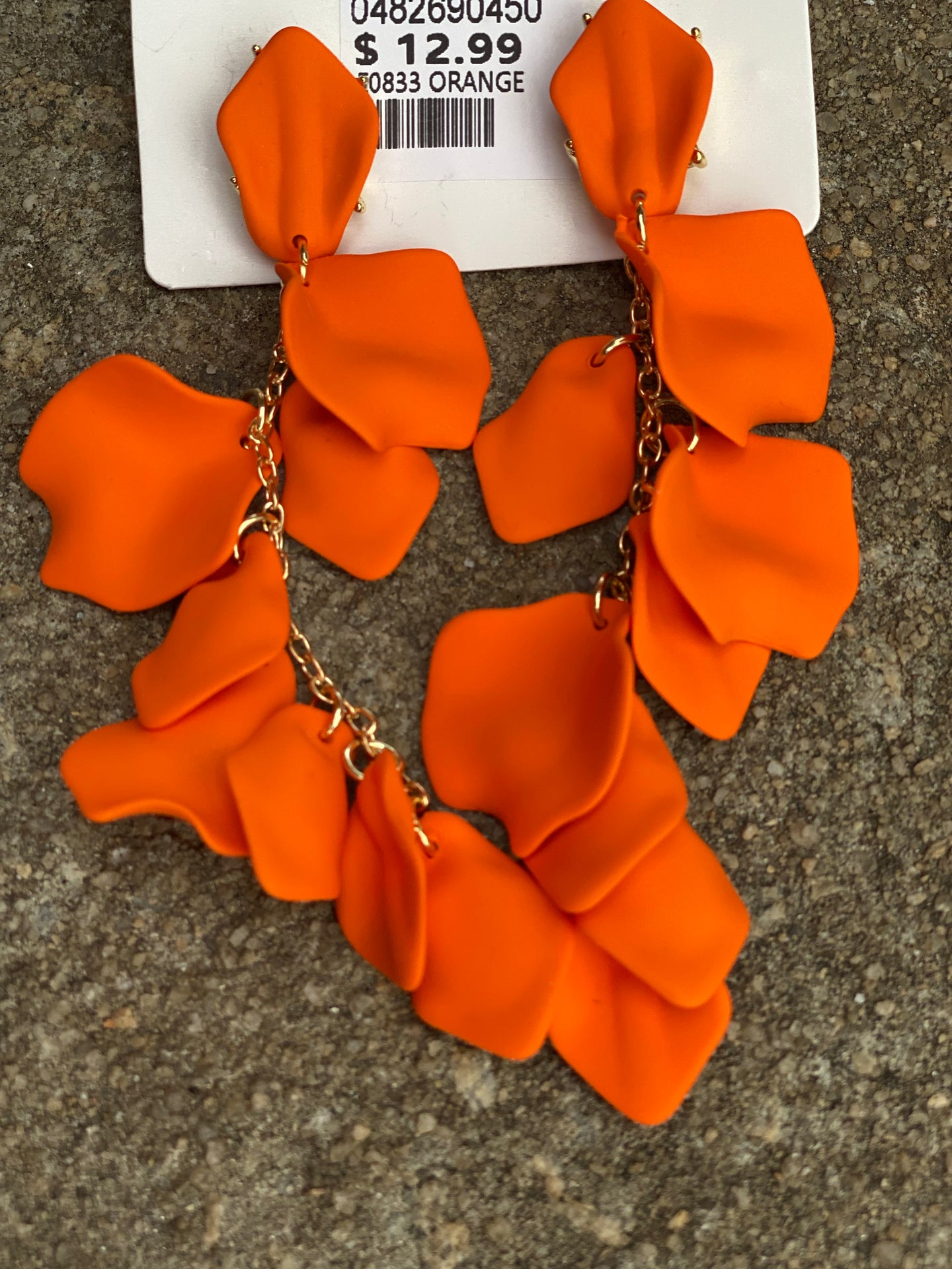 Petals Earring- Orange