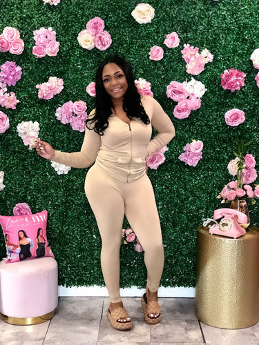 Pretty Luxechic Tracksuit- Khaki