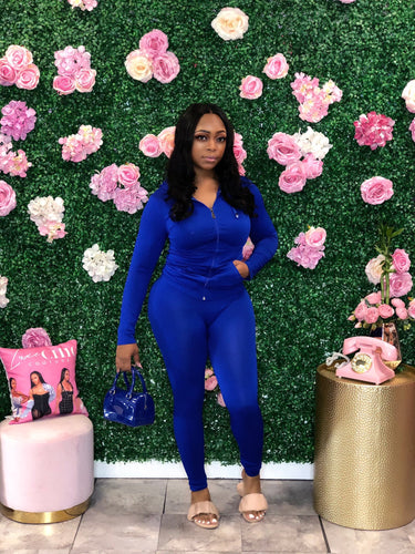 Pretty Luxechic Tracksuit- Royal