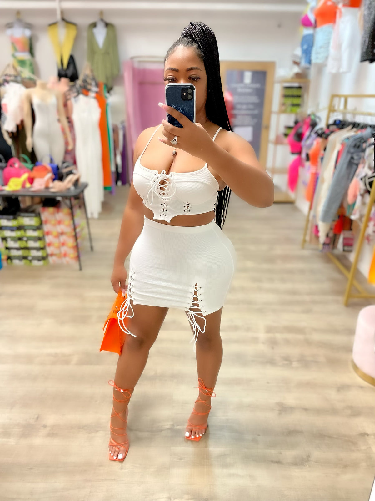 Don’t Hesitate Skirt Set- White