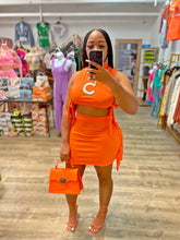 Number 5 Skirt Set- Orange