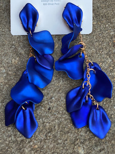 Petals Earring- Royal Blue
