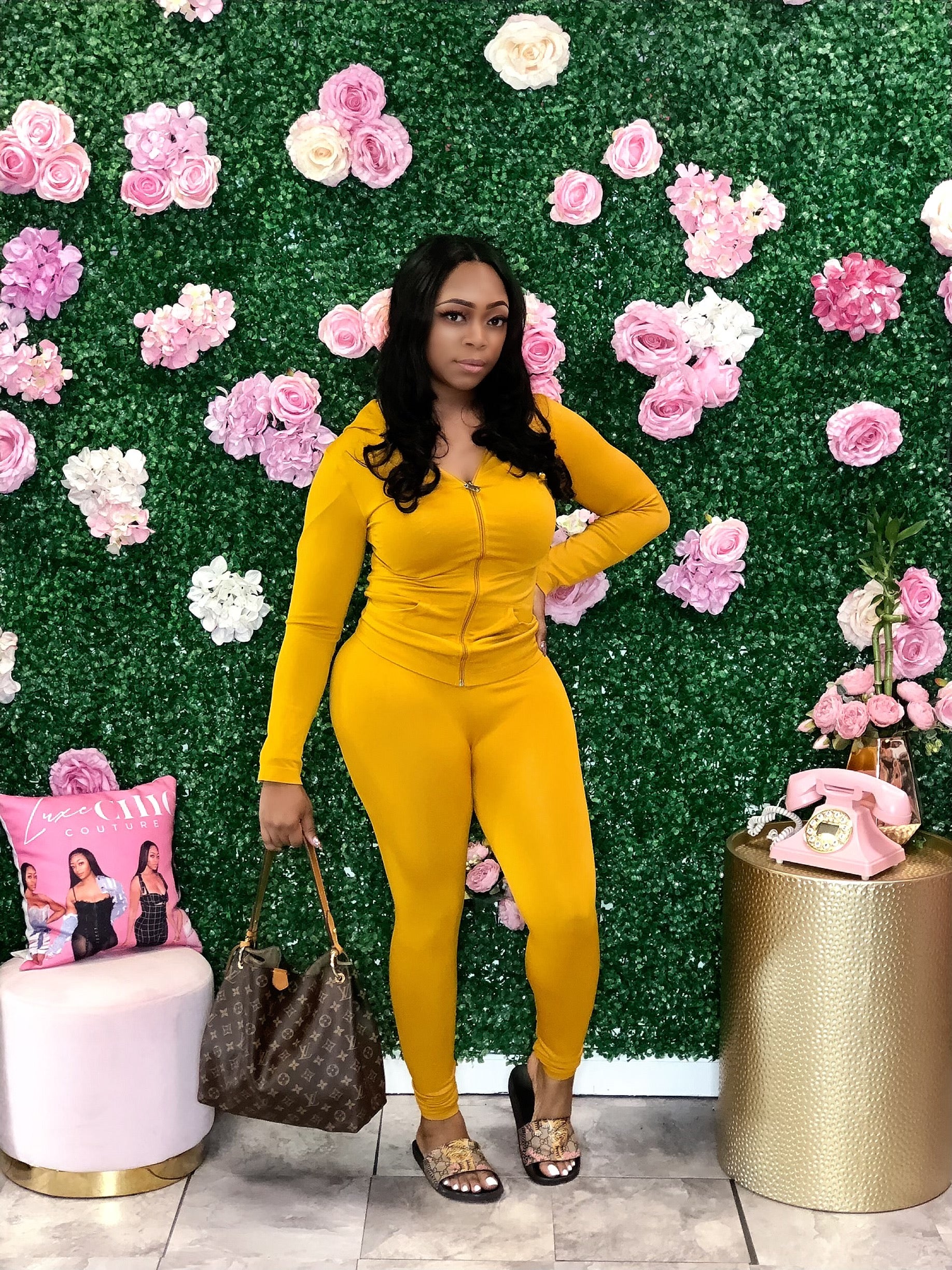 Pretty Luxechic Tracksuit- Mustard