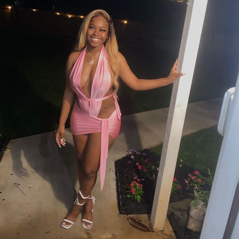 One Night Only Skirt Set- Pink