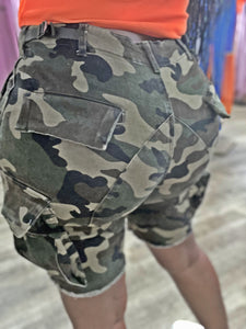 Cadet Bermuda Cargo Shorts- Camo